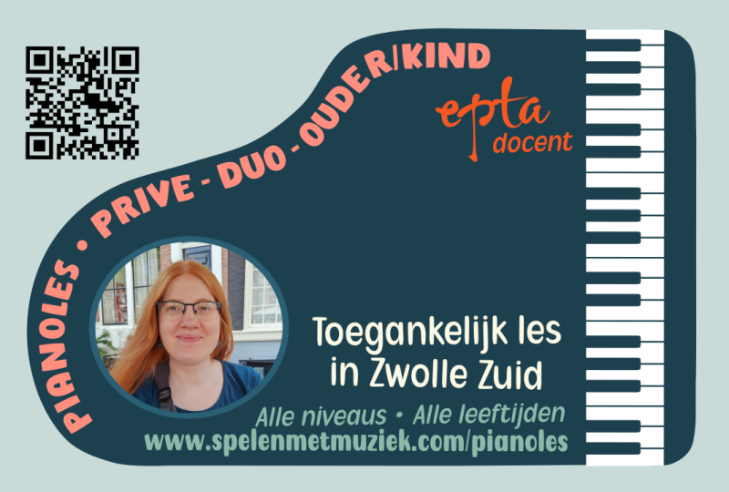 Pianoles samen met (klein)kind