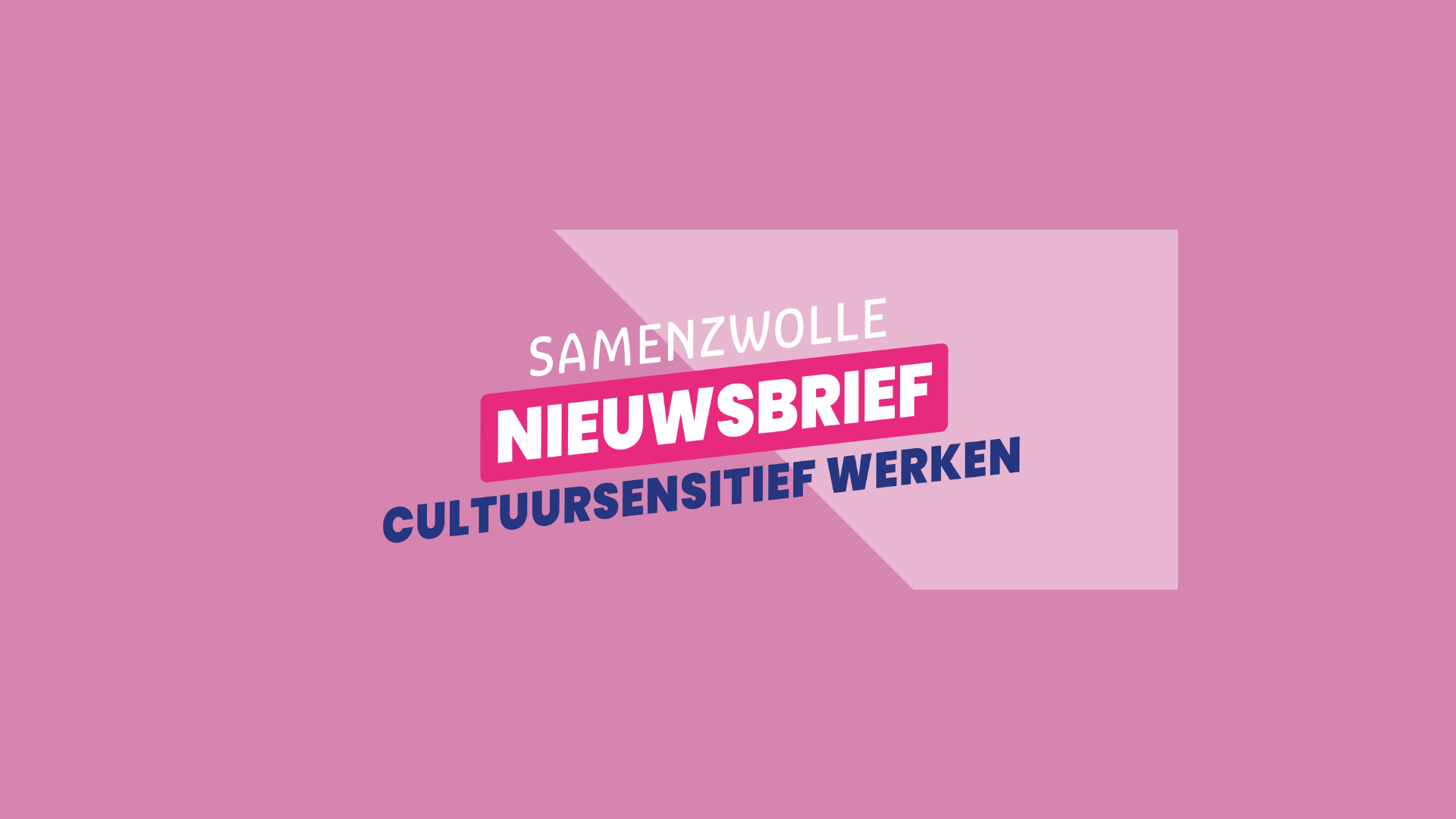 Nieuwsbrief 'Cultuursensitief werken'